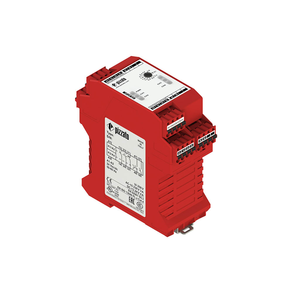 PIZZATO ELETTRICA - PZZCS AT-01X024 MODULO DI SICUREZZA  2NO 1NC  ISTANTANEI