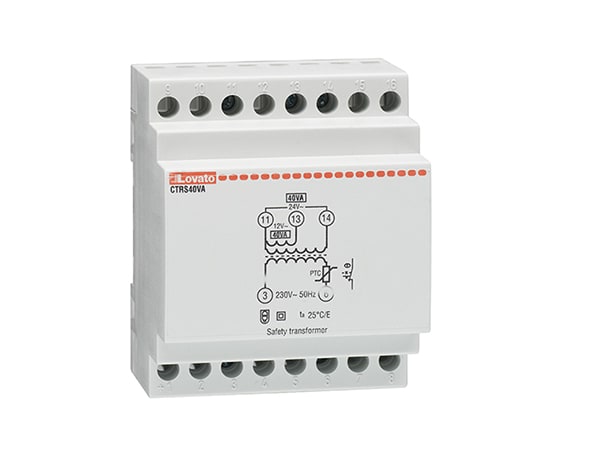 LOVATO - LOVCTRS40VA TRASF SICUREZZA 40VA (230VAC/12-24VAC)