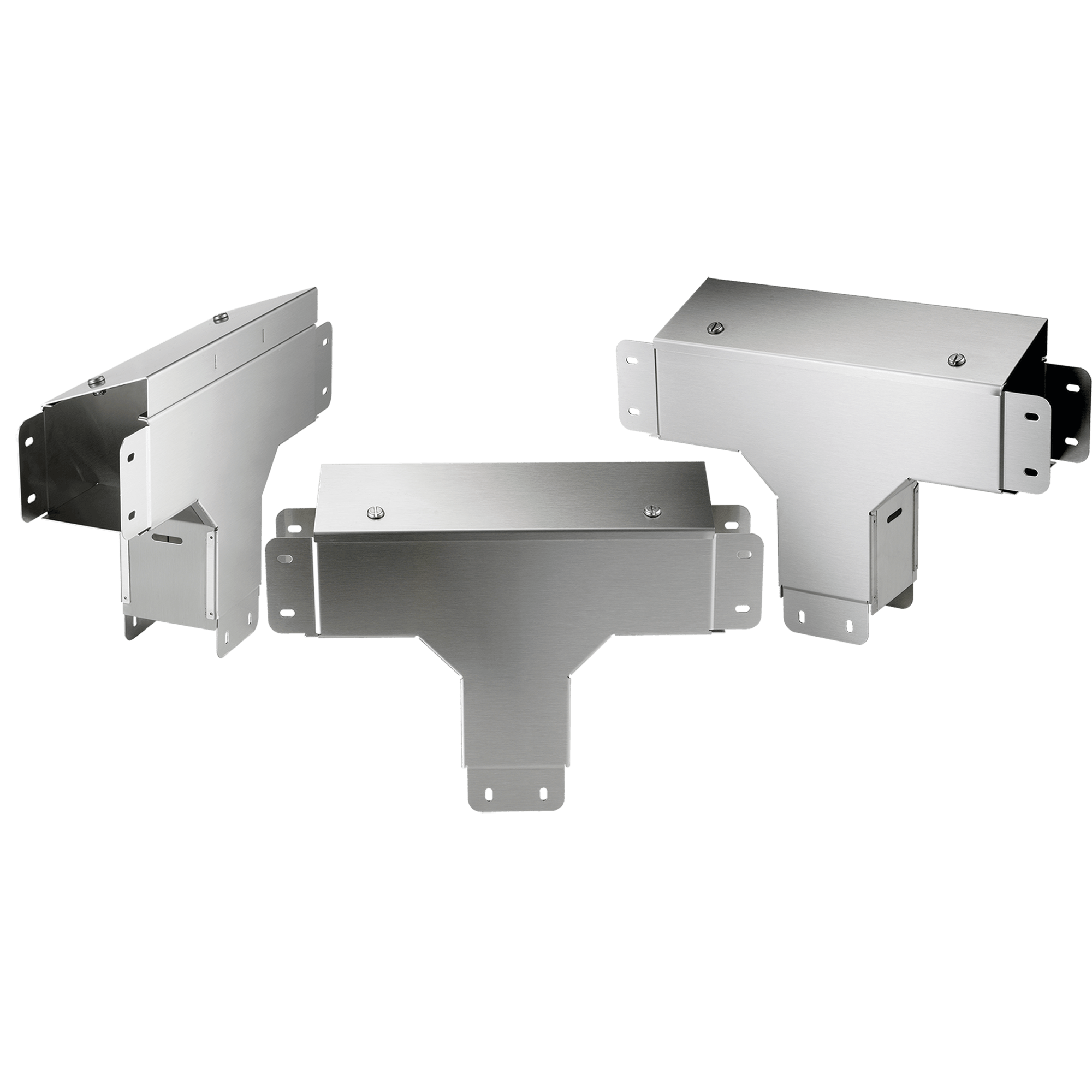 NVENT HOFFMAN - HOFCTS44TOCSS Clean Tray con raccordo a T e profilo esterno incl. a 90 gradi, 4,00x4,00, spazzolato, SS304