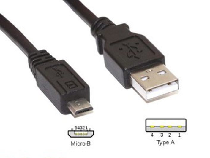 SENECA - SCXCU-A-MICROB CAVO PLUG USB A MICRO USB-B 5 P 1 MT