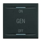 BTICINO - BTIHS4911/2AF AXOLUTE - COPRIT ON OFF GEN 2 MOD SCURO