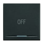 BTICINO - BTIHS4915/2AA AXOLUTE - COPRITASTO OFF 2 MOD SCURO