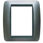 BTICINO - BTIL4826ACS LIVING INT - PLACCA 3+3P ACCIAIO SPAZZOL