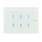 BTICINO - BTIHD4657M3 AXOLUTE - COMANDO VETRO BIANCO 3 MODULI