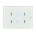 BTICINO - BTIHD4657M3 AXOLUTE - COMANDO VETRO BIANCO 3 MODULI