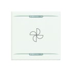 BTICINO - BTIHD4911M2BC AXOLUTE - COPRIT ASPIRATORE 2 MOD BIANCO