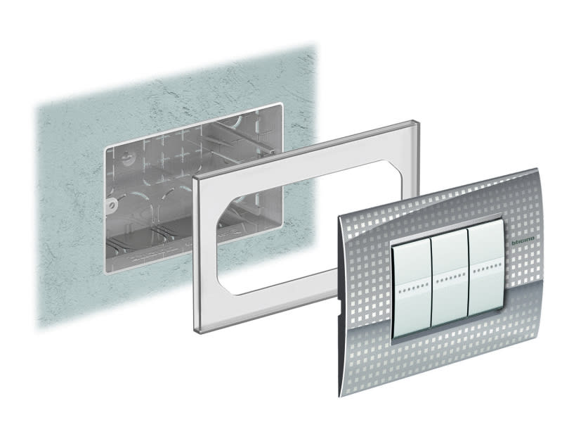 BTICINO - BTI506LSC CORNICE SPESSORE 6 MM PLACCA AIR7/6 POST