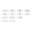 BTICINO - BTIN4916KIT LL - KIT SIMBOLOGIA AX BIANCO