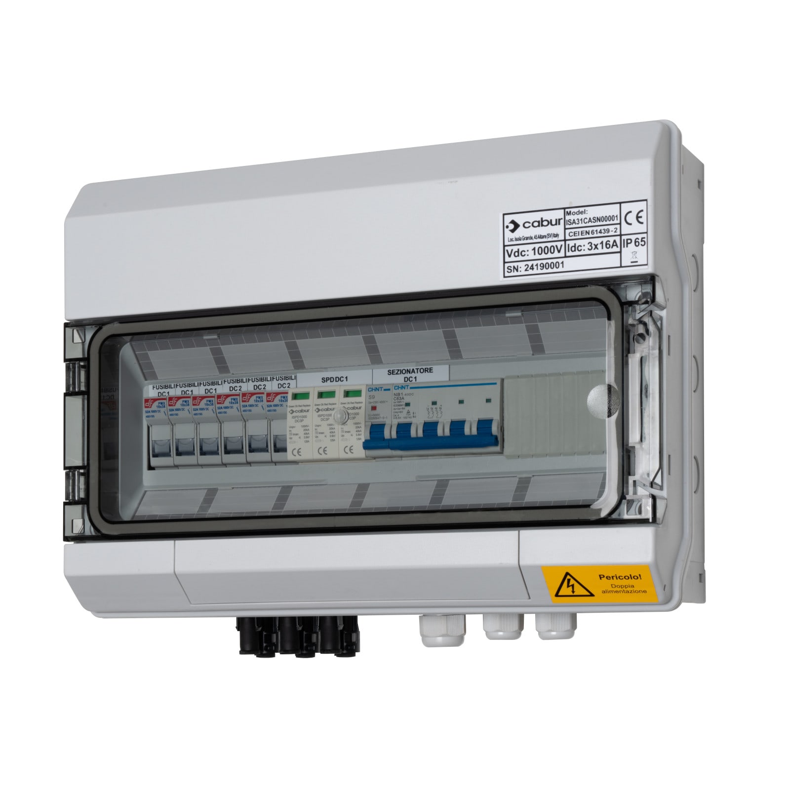 CABUR SRL - CBRISA31CASN00001 ISA31CASN00001 QDC 3 IN 1 OUT 1000V MGT