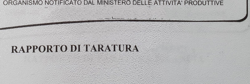 ORBIS - ORBOBCT0008 CERTIF.TAR.TERMOMETRO DIGITALE