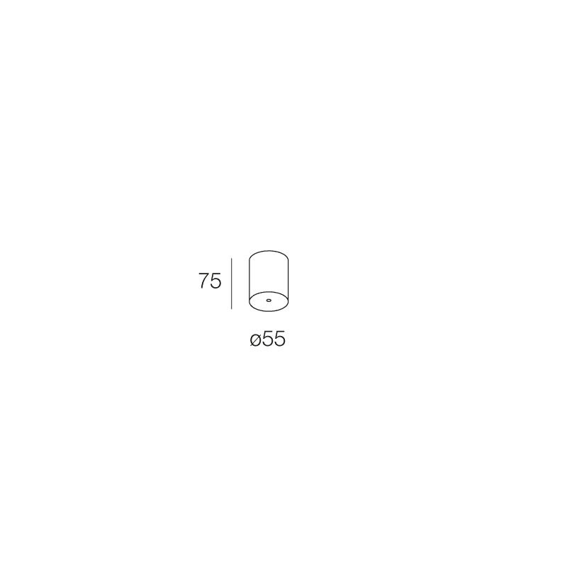 NOVALUX SPA - NOX112905.02 ROSONE PLAFONE D. 55 NERO