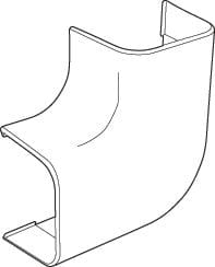 CANALPLAST - CANCONCP30M CURVA PIANA 30 MARRONE