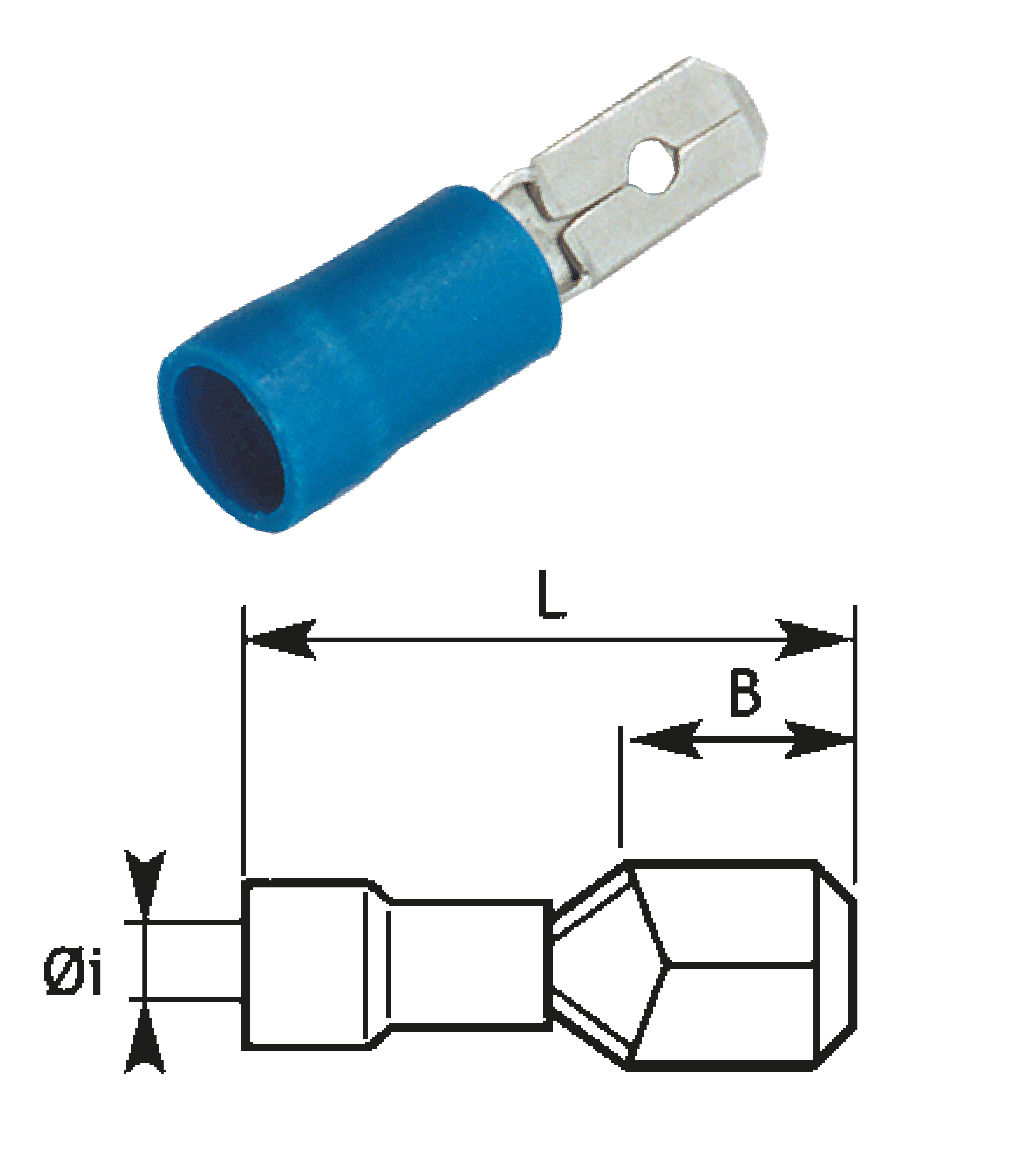 OCMEI SRL - OCM861R INNESTO MAS ROSSO 4.8X0.5