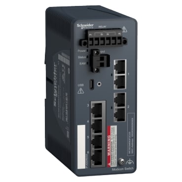 SCHNEIDER ELECTRIC - SNRMCSESM063F2CU0 MODICON MANAGED SWITCH 4TX/2FX-MM