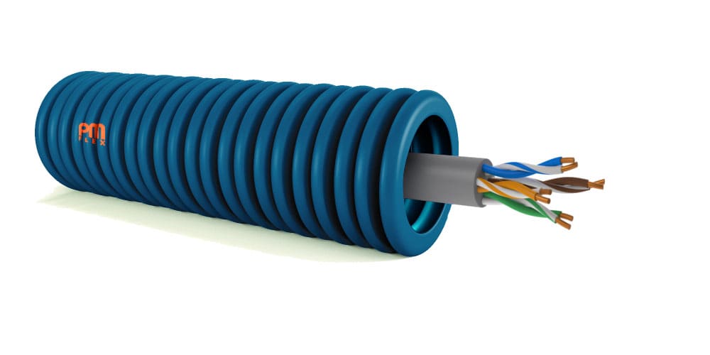 PM FLEX SRL - PMPD2I ICTA20 BLU + UTP 5E LSZH 4X2X24AWG BI