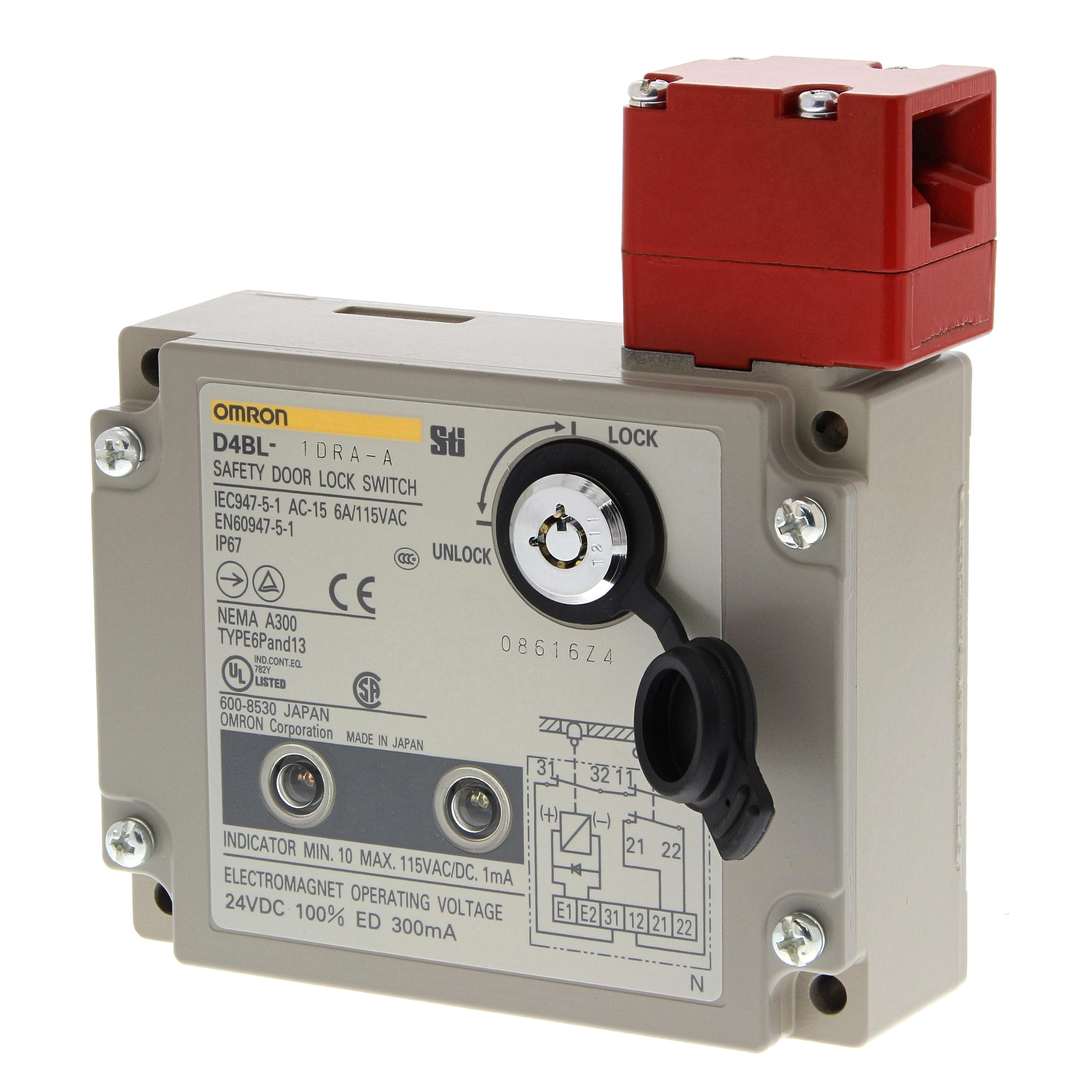OMRON - OMRD4BL2DRAA FC,BLOCCO,G1/2,2NC+1NC,BLOCCOMECC,LED
