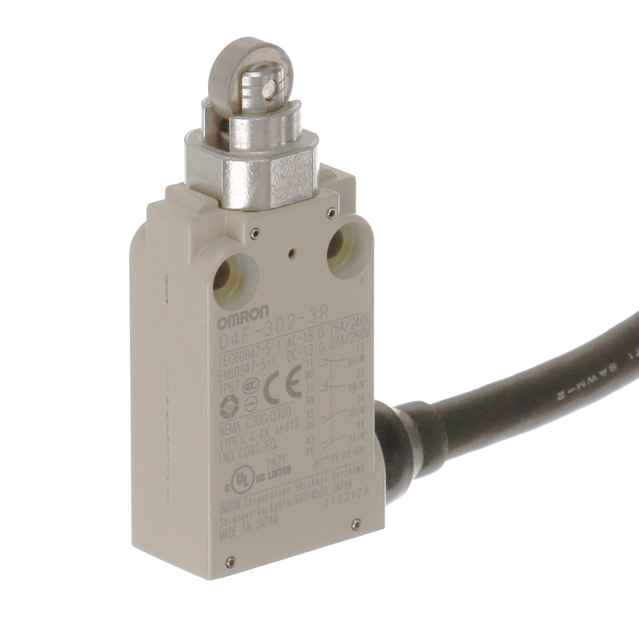 OMRON - OMRD4F3023R FC,MECC,2NC+2NO,LENTO,PULSEROT,CAVO3M,OR