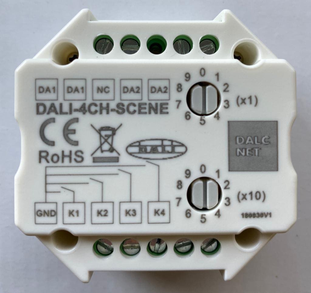 DIGIMAX SRL - DIXDALI-4CH-SCENE MODULO DALI COMANDO 4 SCENE