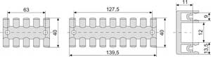 SCHNEIDER ELECTRIC - SNRNSYSCCDINLG75 SUPPORTO ISOLANTE CAVI 75MM