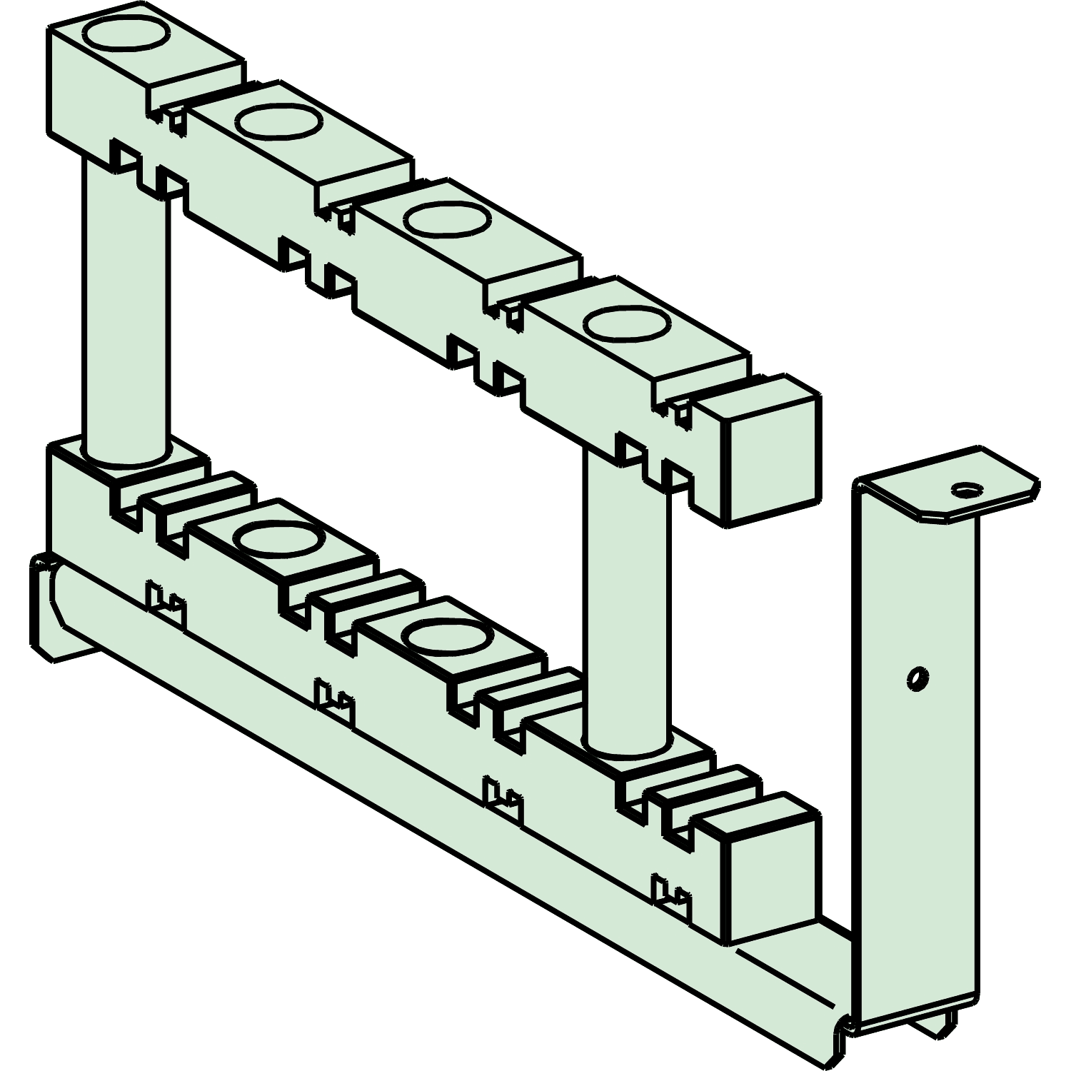 SCHNEIDER ELECTRIC - SNRNSYBHS800 2 SUPP BARRE ORIZZONTALI 3200A 800