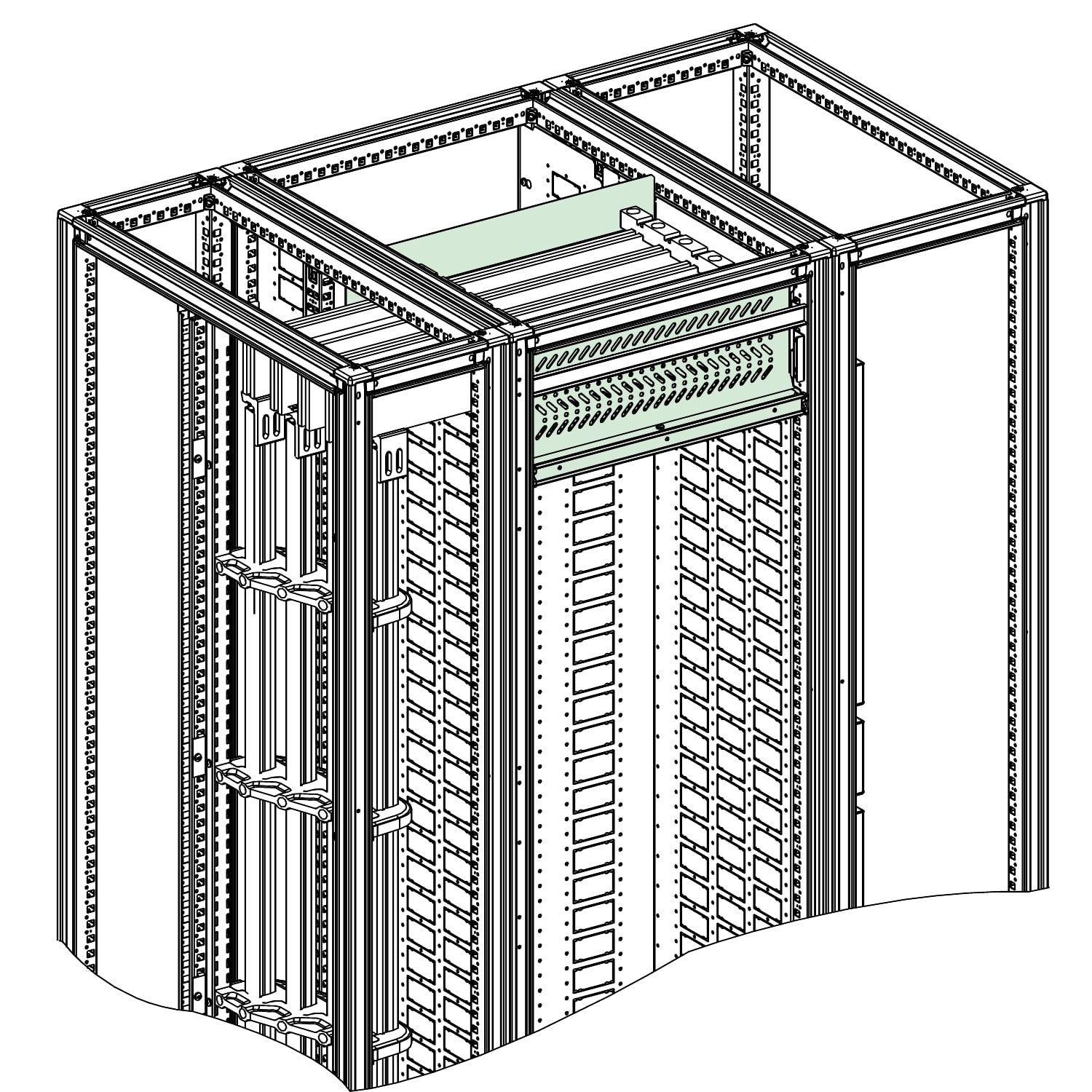 SCHNEIDER ELECTRIC - SNRNSYHPF2B3M84 SEGREGAZIONE SFM FORMA 2 3M H L800XP400