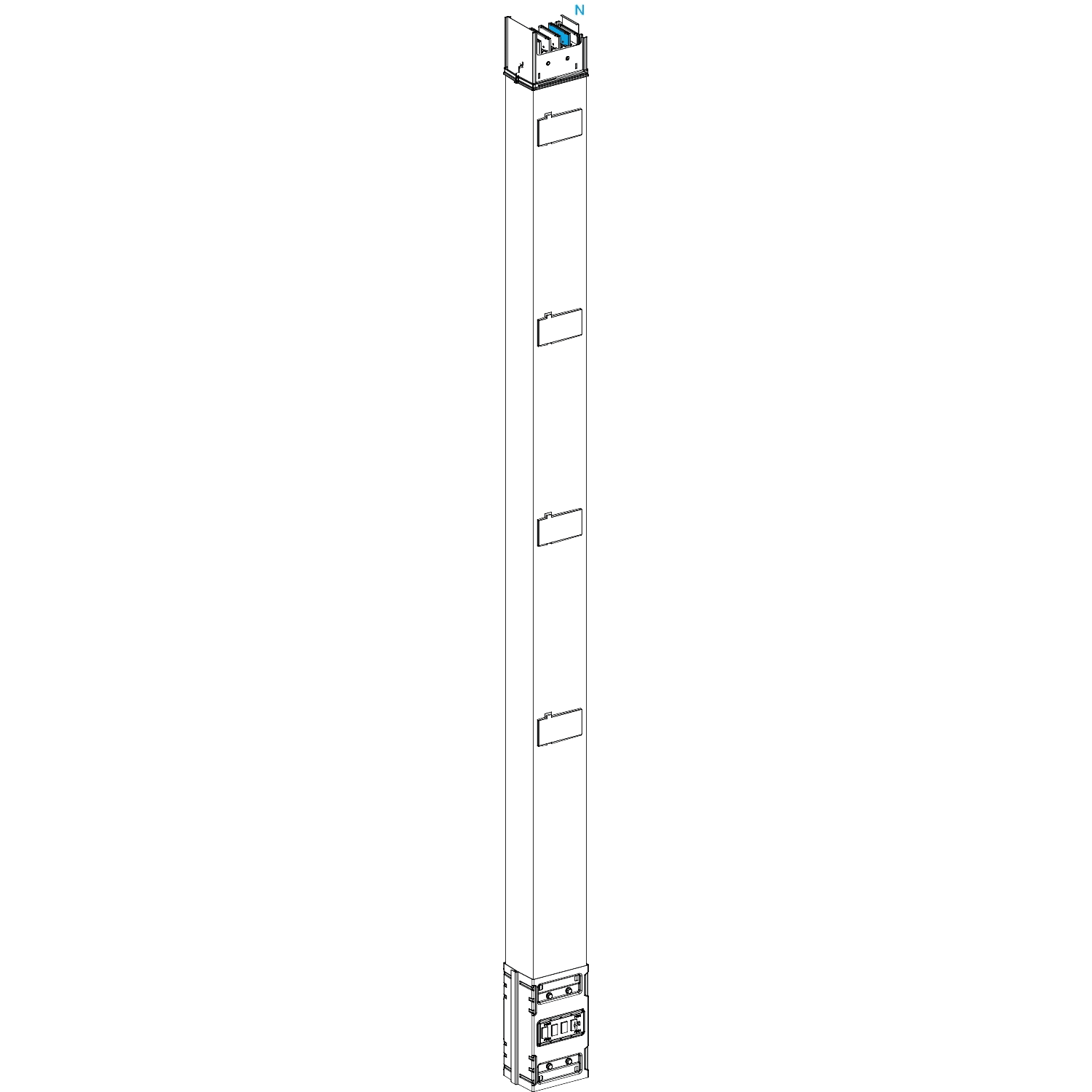 SCHNEIDER ELECTRIC - SNRKSA630EV4254 ELEM COL MON 630A 2,5M 4 DER