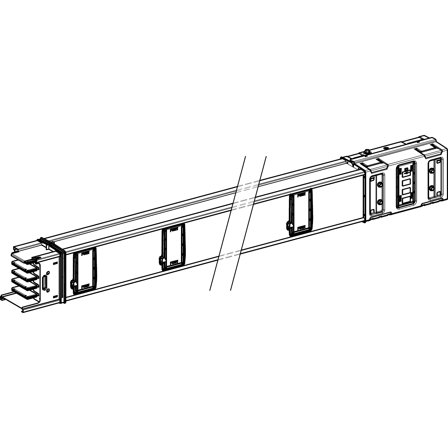 SCHNEIDER ELECTRIC - SNRKSA1000ED4154 Canalis - Elemento rettilineo - 1000 A - 1,5 m - 4 derivazioni