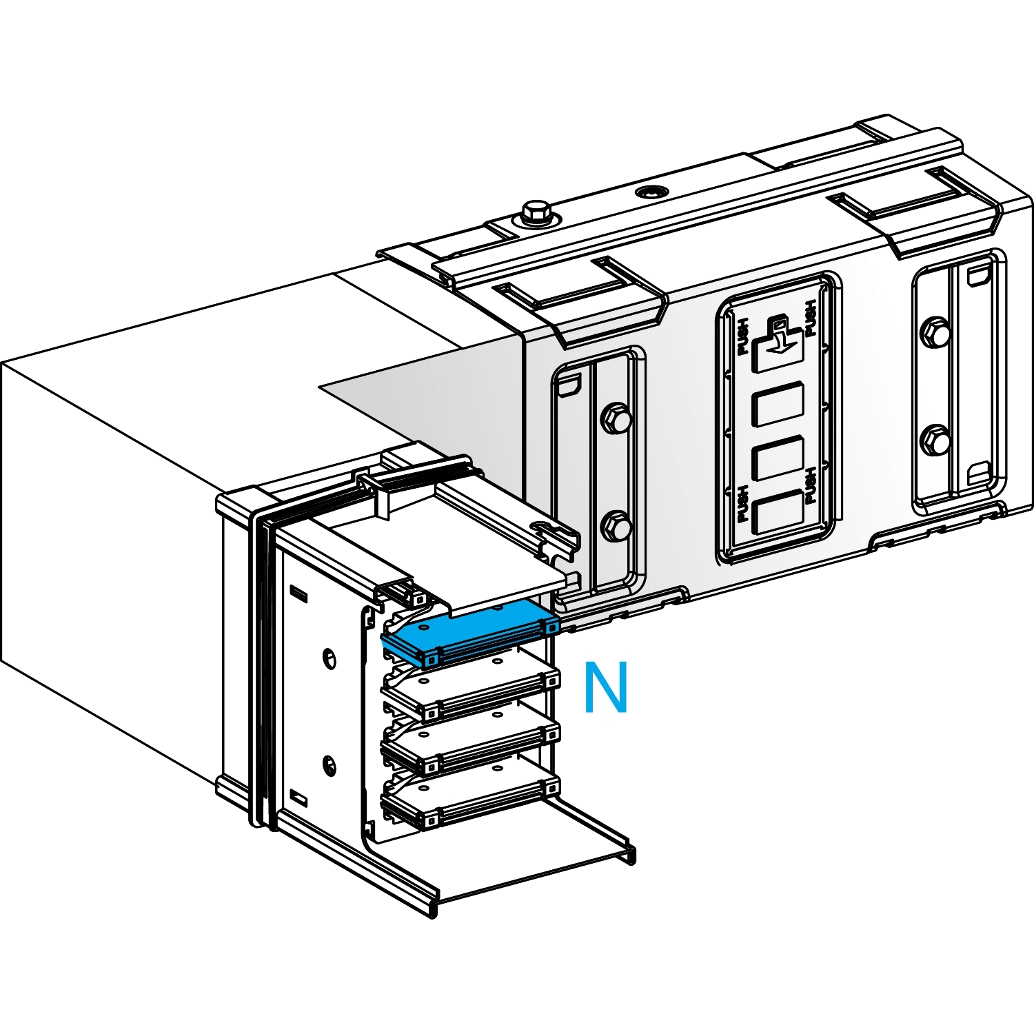SCHNEIDER ELECTRIC - SNRKSA1000DLC401 ANG. ORIZZ. 4P 1000A