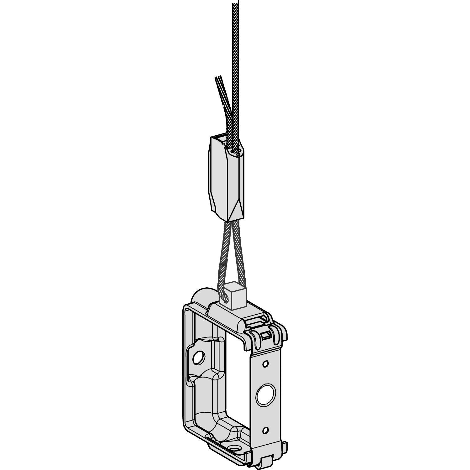 SCHNEIDER ELECTRIC - SNRKBB40ZFSU STAFFA SOSPEN KBB CON CAVO 3M