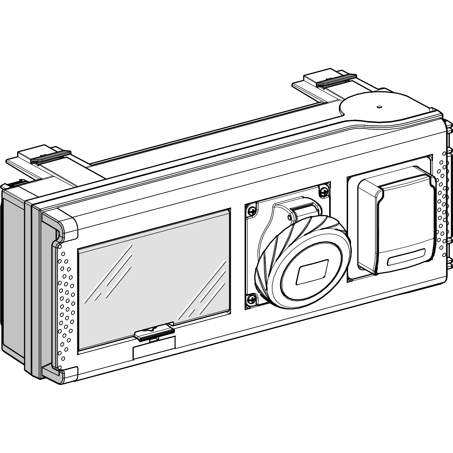 SCHNEIDER ELECTRIC - SNRKSB32CP11D SPINA DER 32A 2 SCHUKO + 8MOD