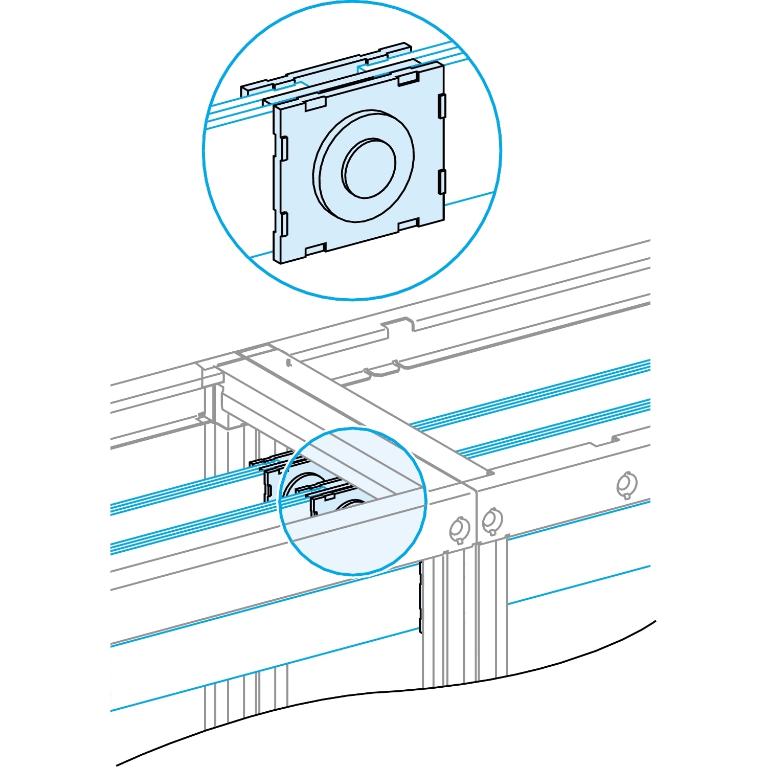 SCHNEIDER ELECTRIC - SNRLVS04640 CONNESSIONE BARRE H 50/60MM
