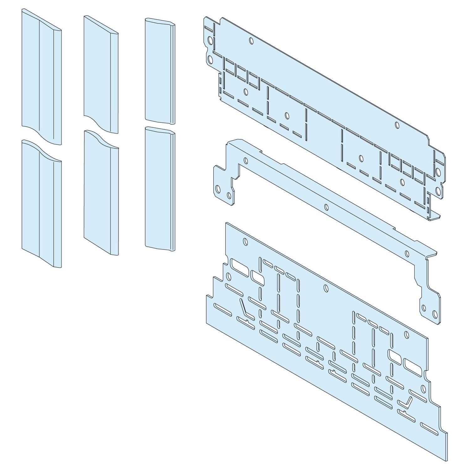 SCHNEIDER ELECTRIC - SNRLVS04922 SCHERMO LATERALE FORMA 2 BARRE