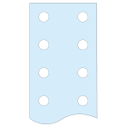 SCHNEIDER ELECTRIC - SNRLVS04525 BARRA PREFORATA V 50X10