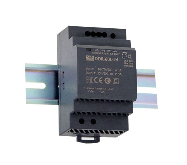 DIGIMAX SRL - DIXDDR-60G-12 CONVERTITORE DIN RAIL DC/DC 60W IN9-36V