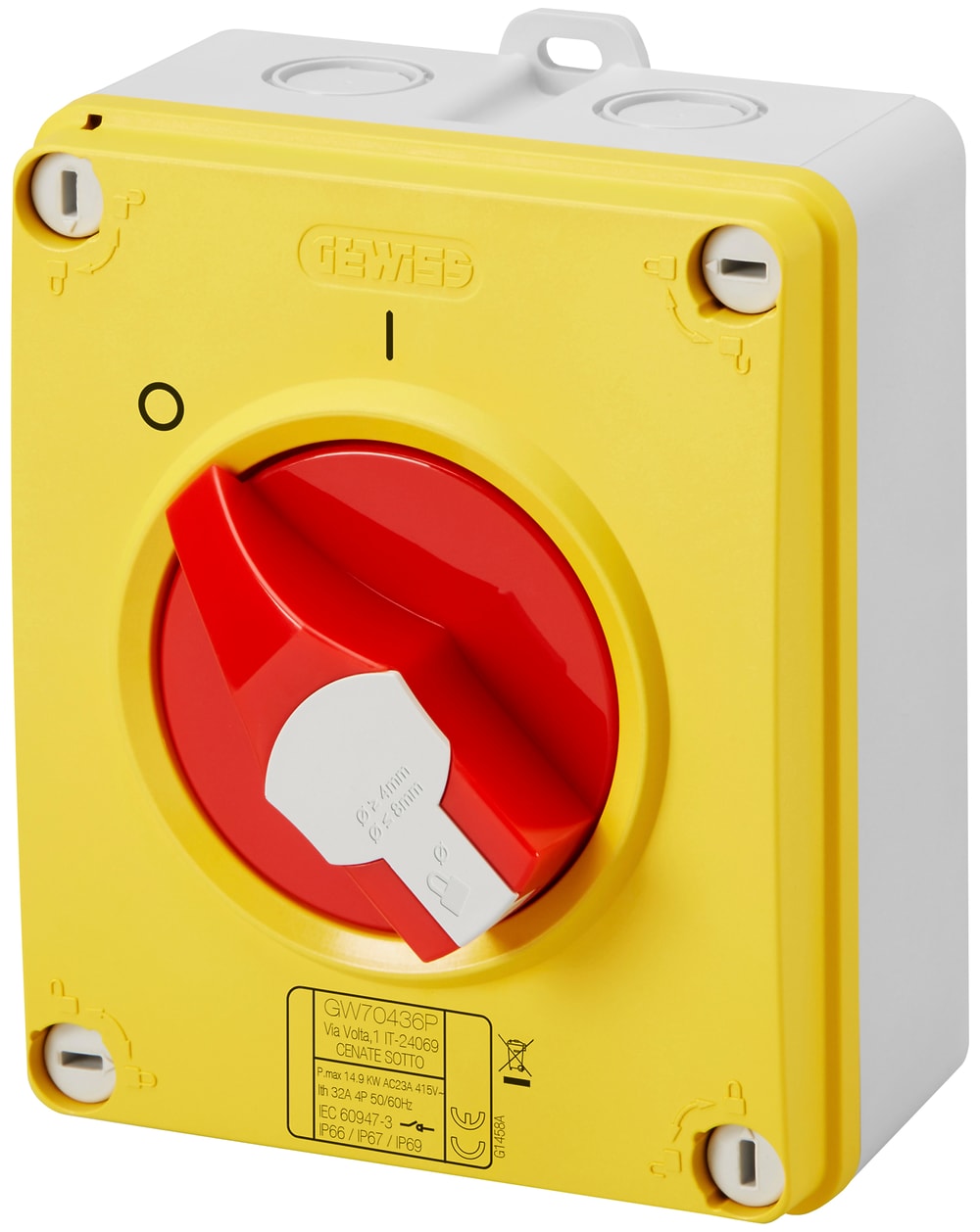 GEWISS - GEWGW70431P INT.SEZ.HP CASS.ISO.16A 2P EMERGENZA
