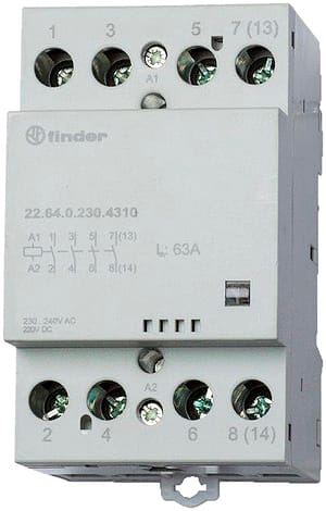 FINDER SPA - FIN226400124710 CONTATTORE 65A 4 CONTATTI 52MM