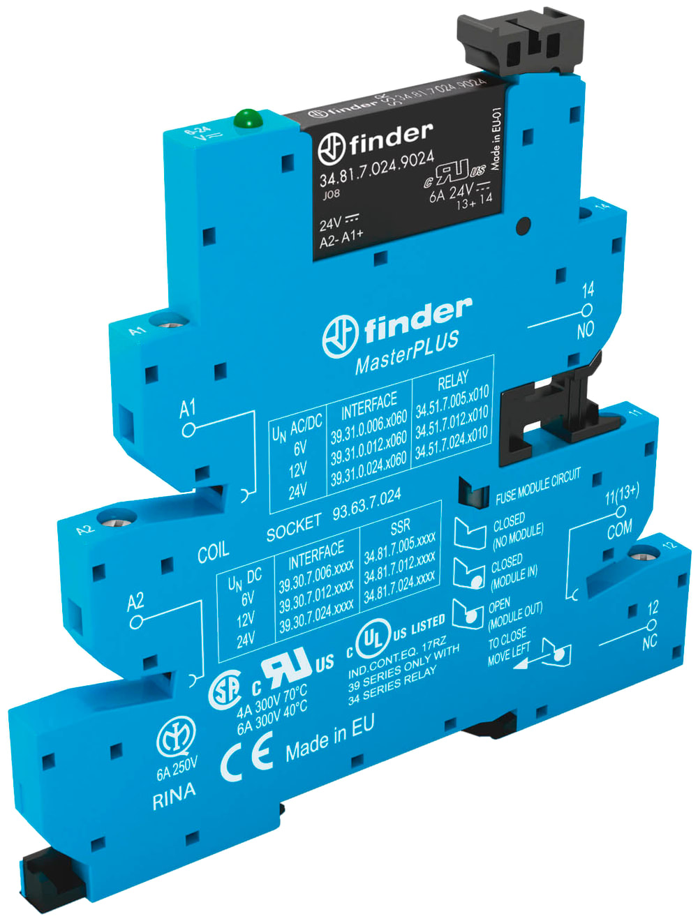 FINDER SPA - FIN393002408240 MASTERPLUS INTERFACCIA SSR 1NO MORS.BUSS