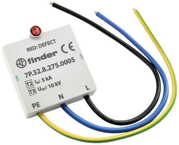 FINDER SPA - FIN7P3282750005 SPD CI3 INCASSO LAMPADE LED 275VAC 10kV5kA