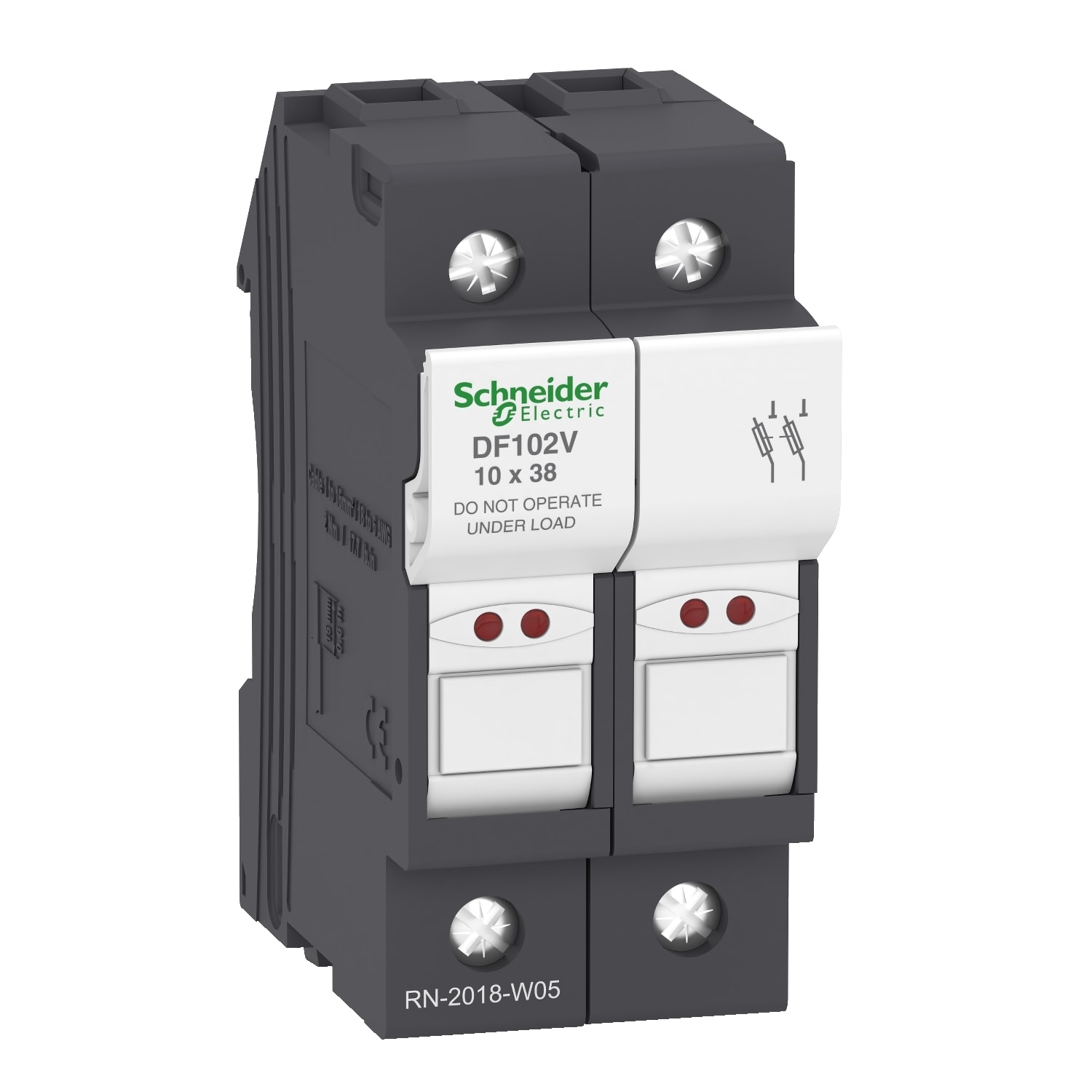 SCHNEIDER ELECTRIC - SNRDF102V Portafusibile TeSys DF 32A - fusibile 10x38 2P con LED