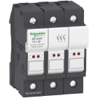 SCHNEIDER ELECTRIC - SNRDF103V Portafusibile TeSys DF 32A - fusibile 10x38 3P con LED