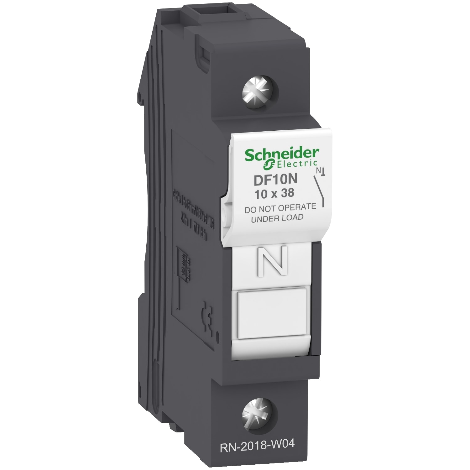 SCHNEIDER ELECTRIC - SNRDF10N Portafusibile TeSys DF 32A - fusibile 10x38 N