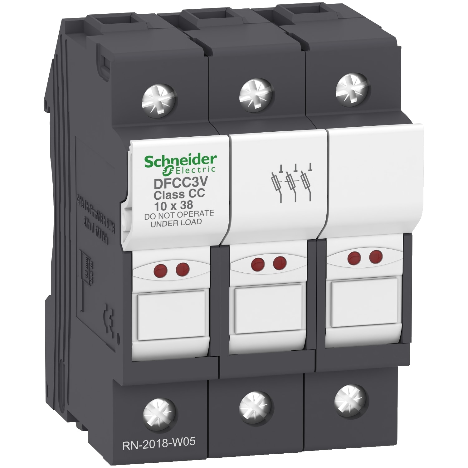 SCHNEIDER ELECTRIC - SNRDFCC3V PORTAFUSIBILE CLASSE CC 30A 3P CON LED