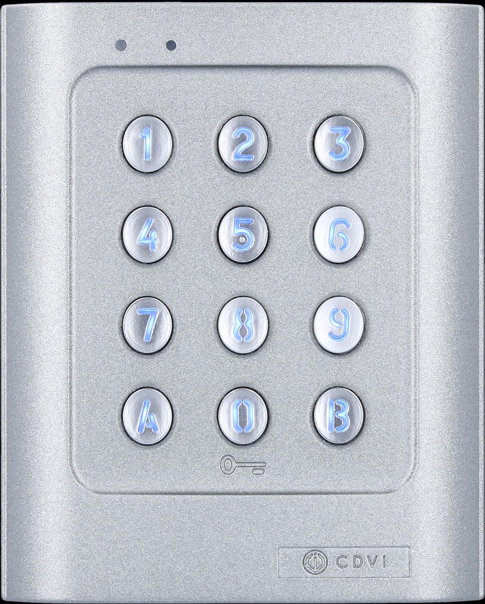 CDVI ITALIA SRL - CDVDGA TAST.IN ALLUMINIO RETRO-ILLUMINATA 2 REL