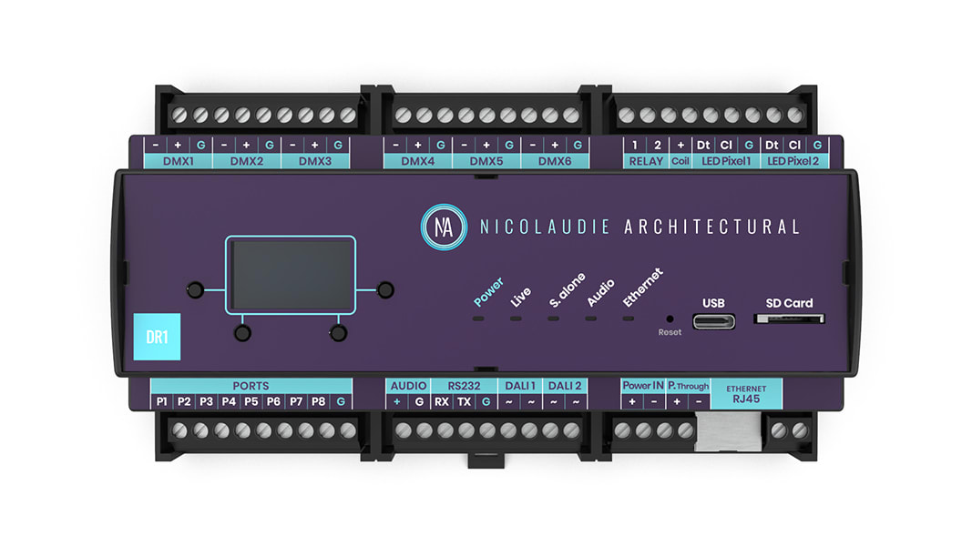 DIGIMAX SRL - DIXDINA-DR1-LITE 1024CH, DIN RAIL, ESA2, ESA PRO2, ARCOLI