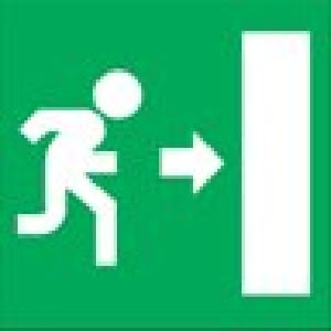 DISANO - DIS99522000 ETICHETTA USCITA EM DX SAFETY 323 VERDE