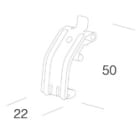 DISANO - DIS99731500 GANCIO PER HYDRO 461 18W INOX