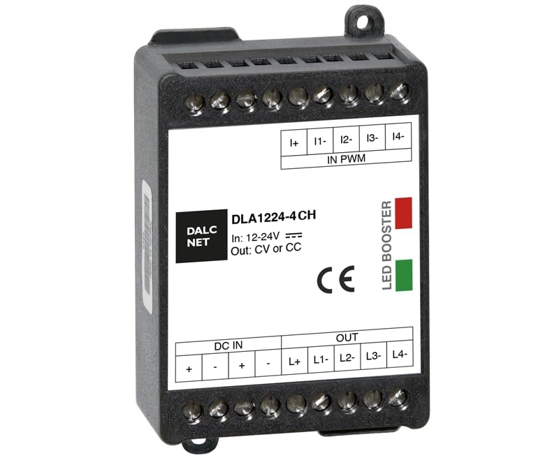 DIGIMAX SRL - DIXDLA1224-4CC350 DIMMER BOOSTER CV 12-24VIN 4CH 350MA