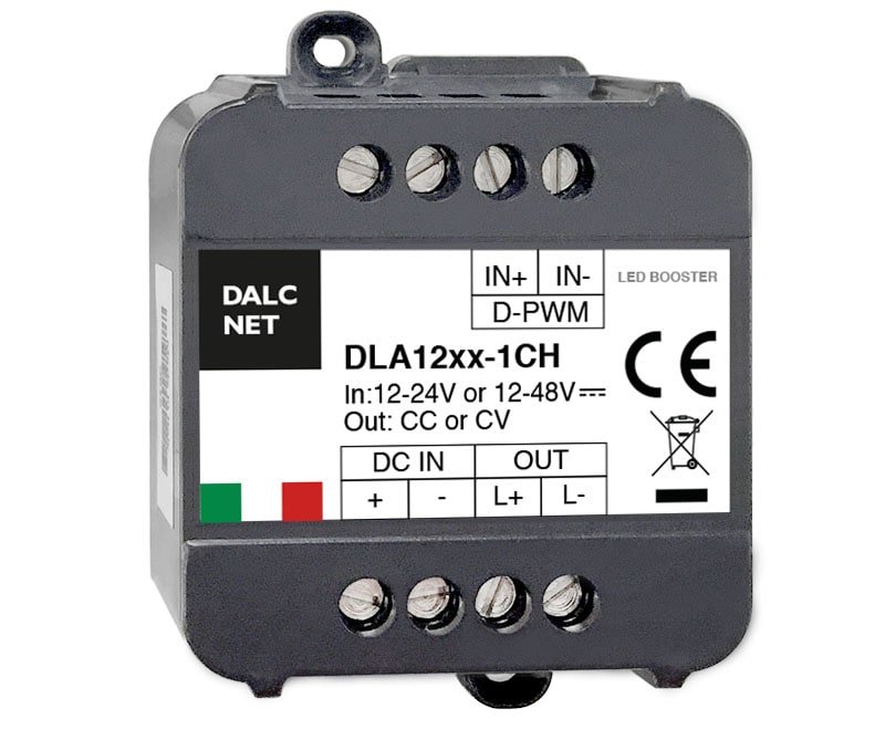 DIGIMAX SRL - DIXDLA1248-1CC350 DIMMER BOOSTER CC 12-48VIN 1CH 350MA