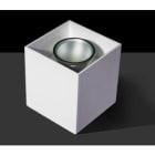 DESIGN LUCE - DLU1007110010 QUADRA 1X50W GU10 70X70 BIA INTONACO