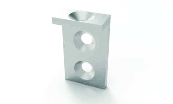 DESIGN LUCE - DLU1040503002 STRUCTURAE STAFFA FISS APPLIQUE L BIANCO